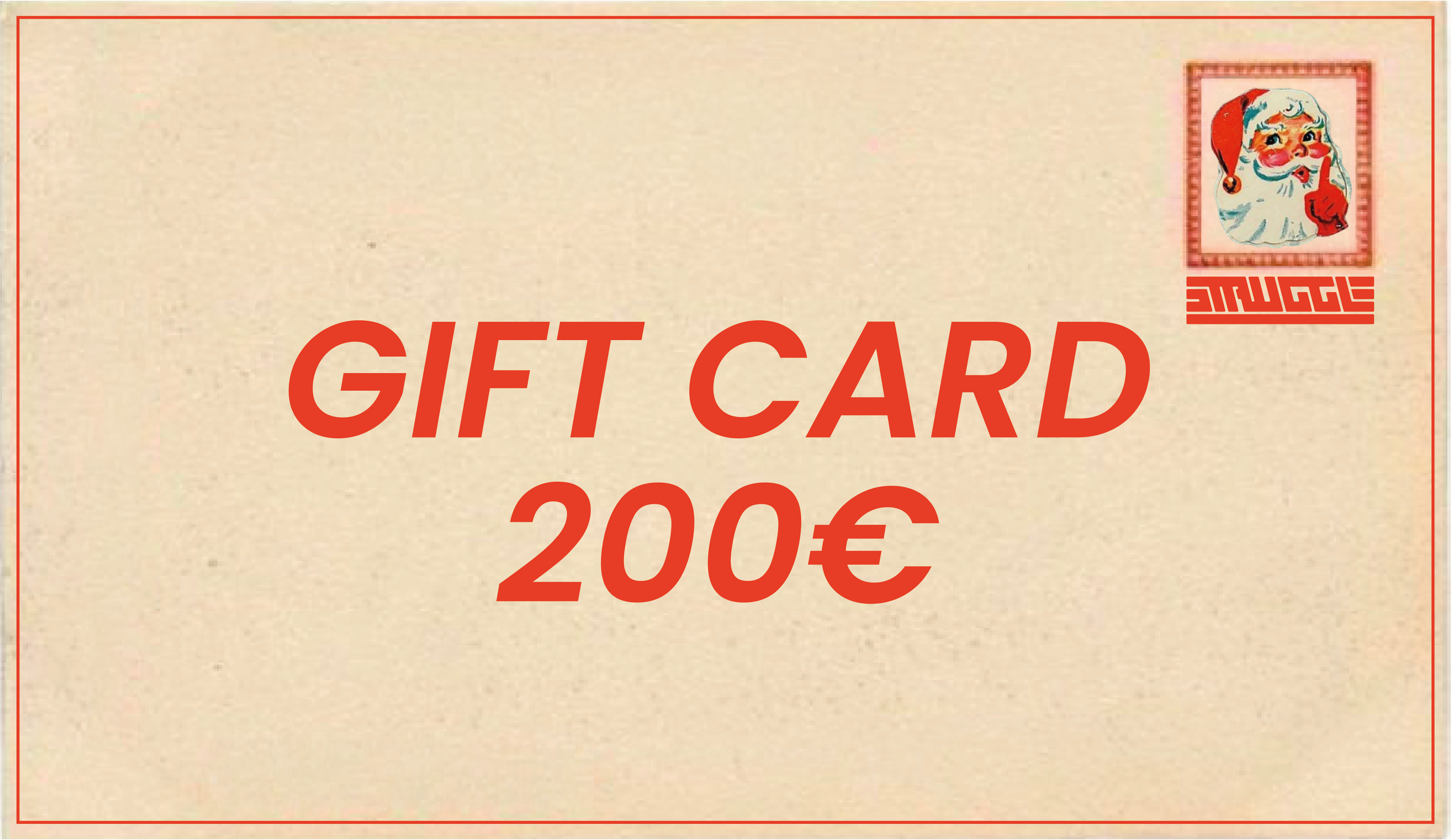 STRUGGLE CHRISTMAS GIFT CARD